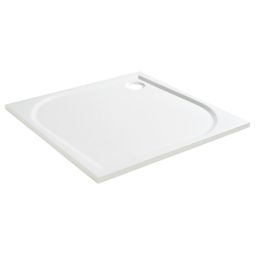 Base de duche mineral limsky branco 90x90 cm