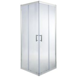 Resguardo de duche quadrado transparente 190x80x80cm onega