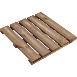 Estrado de madeira 50 x 50 cm 40 mm castanho