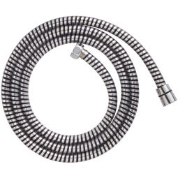 Mangueira de chuveiro pvc preto-cromado 1,75 m