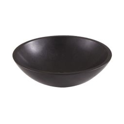 Lavatório de pedra preto tumen 38 cm