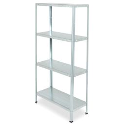 Estante metálica galvanizada 140x70x30cm 160kg com parafusos