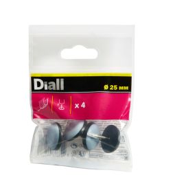 PACK 4 UDS PATIN REDONDO COM PREGO Ø 25 mm