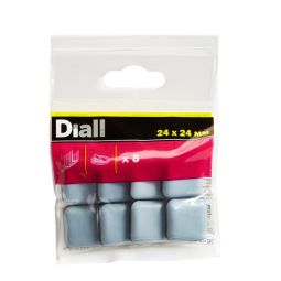 PACK 8 UDS PATIN QUADRADO ADESIVO 24 X 24 mm