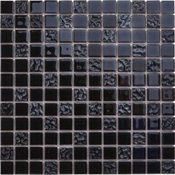 MALHA DE MOSAICO FLUORENCIA PRETO 30 X 30 CM