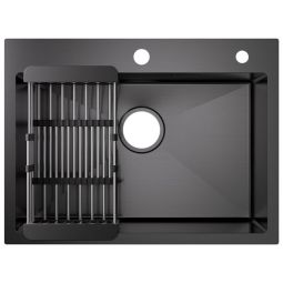 Pia de cozinha - cecipa max - 60x45cm - aço inoxidável - cinza escuro - ces