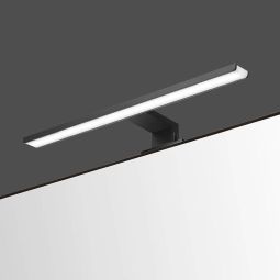 Kibath aplique LED gue 12w 45 cm acabamento preto mate 6000 k alumínio