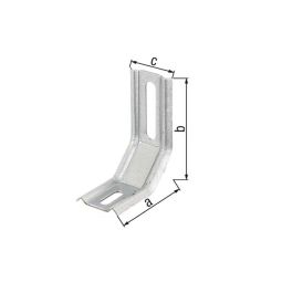CANTONEIRA 3 PARTES NERVURADAS 100 x 30 x 72 mm