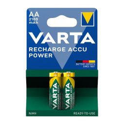 2 PILHAS RECARREGÁVEIS AA VARTA