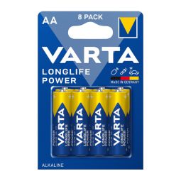 PACK 8 PILHAS ALCALINAS AA VARTA