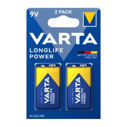 PACK 2 PILHAS ALCALINAS 9 V VARTA