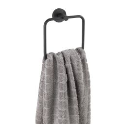 Toalheiro aro de aço inoxidável Bosio preto