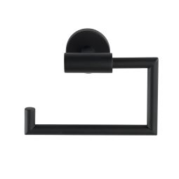 Porta-rolos de aço inoxidável Bosio preto