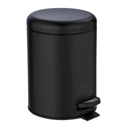 Papeleira com pedal 5L Leman preta