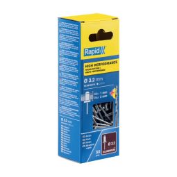 Remaches de aluminio ø3.2x6mm con taladro 50 piezas