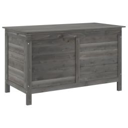 Caixa arrumação p/ jardim 99x49,5x58,5cm abeto maciço antracite