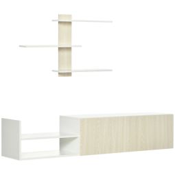 Móvel de tv 150x31.5x40 cm color marrón Homcom