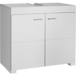 Mueble de baño 2 espaciosos compartimentos 60 x 35 x 56 cm branco