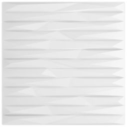 Painéis de parede 48 pcs 50x50 cm 12m² xps pedra branco