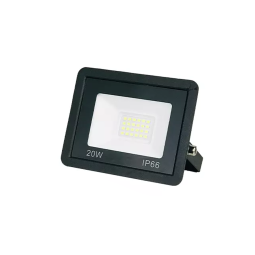 Projetor LED fino 20w 6000k ip66, iluminação externa e interna