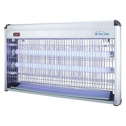 Mata moscas parede/ teto luz uv 45w alumínio 100 m² zzap 41