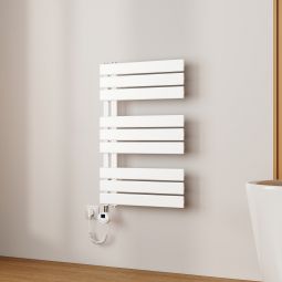 Emke toalheiro elétrico 762x500 mm branco 400w Wi-Fi deteção janela