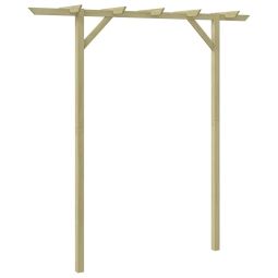 vidaXL pérgola de jardim de madeira 205x40x203 cm