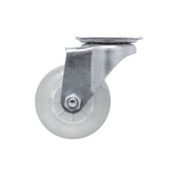 RODA GIRATÓRIA Ø 5 CM COM CHAPA TRANSPARENTE