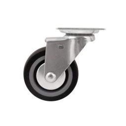 RODA GIRATÓRIA Ø 7,5 CM COM CHAPA