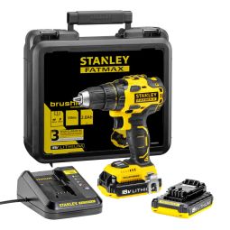 Berbequim aparafusador 18V 2 baterias Stanley