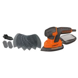 Lixadora mouse 120W + caixa + 10 acessórios Black & Decker