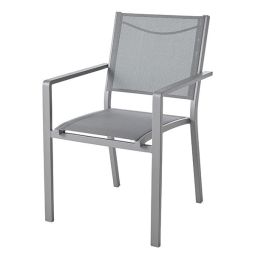 Cadeira de jardim de alumínio Batz GoodHome de 55x87x60cm