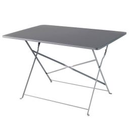 Mesa de jardim de jardim Saba GoodHome 71x70x110cm em aço