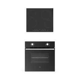 Pack Placa Vitrocerâmica + Forno Estático Cooke&Lewis