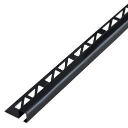 Cantoneira listelo aço inoxidável preto 12,5mm