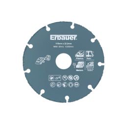 Disco de corte multimaterial 115 mm erbauer