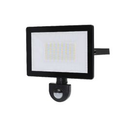 Projetor LED  Preto Lucano 30W Sensor