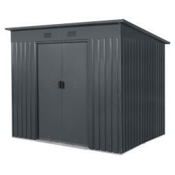 Casetan de ferro Cinzenta Antracite 199x238x193 cm de 4,05 m²  Blooma