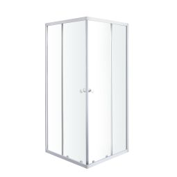 Resguardo de duche 80x80x185cm branco 4mm garian
