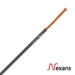 H07V-R 6mm cabo preto Nexans cortado 1m