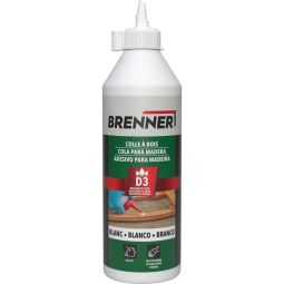 Adesivo para madeira branco 500 ml Brenner