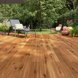 Lâmina de terraço madeira marrom Lemhi 240 x 14,5 x 2,7 cm Blooma