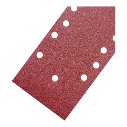 5 folhas de lixa de um terço de folha orbital grão 80 93x230mm Titan