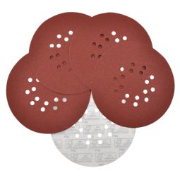 5 folhas de lixa para lixadora de parede grão 80 225mm Titan
