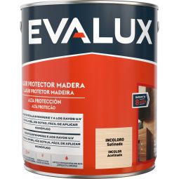 Lasur à base de água 8 satinado incoloro 2,5 L Evalux