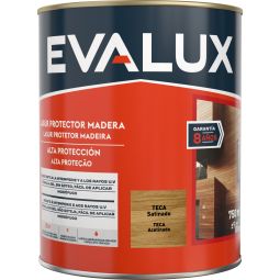Lasur à base de água satinado teca 750 ml Evalux