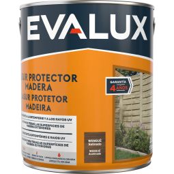 Lasur à base de água satinado wengue 2,5 L Evalux