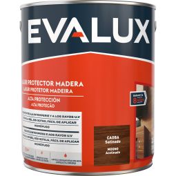 Lasur à base de água satinado caoba 2,5 L Evalux