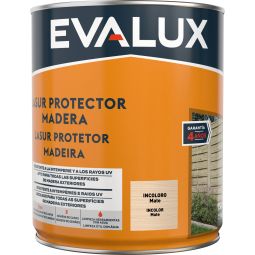 Lasur à base de água 4 mate incoloro 750 ml Evalux