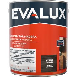 Lasur à base de água satinado wengué 2,5 L Evalux